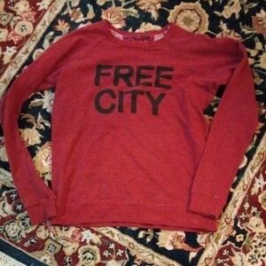 FREE CITY- Burgandy Sweatshirt Size S